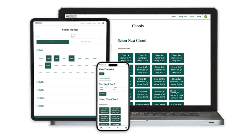 BridgeNotes Chord Progression Builder